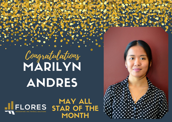 May’s All-Star Employee of the Month: Marilyn Andres San Diego Accounting Services